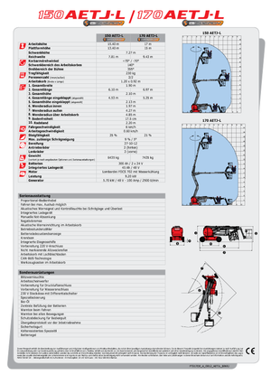 Wheeled Articulating Boom Lifts Manitou 150 AETJ L Bi