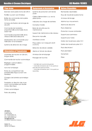 Wheeled scissor lifts JLG 1930ES