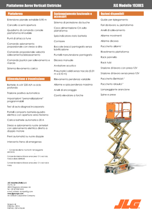 Wheeled scissor lifts JLG 1930ES