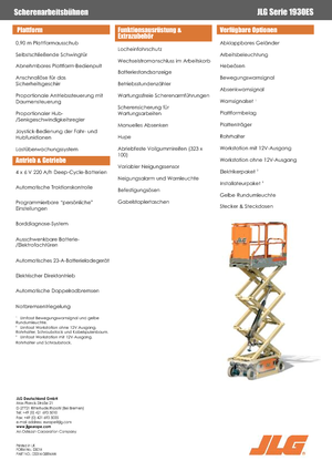 Wheeled scissor lifts JLG 1930ES