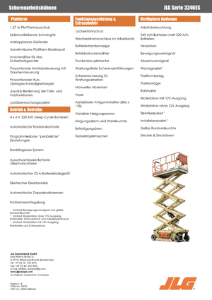 Wheeled scissor lifts JLG 3246ES