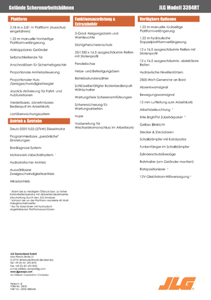 Wheeled scissor lifts JLG 3394RT