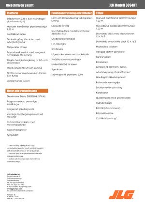 Wheeled scissor lifts JLG 3394RT