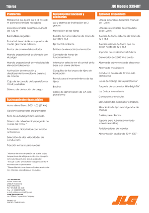 Wheeled scissor lifts JLG 3394RT