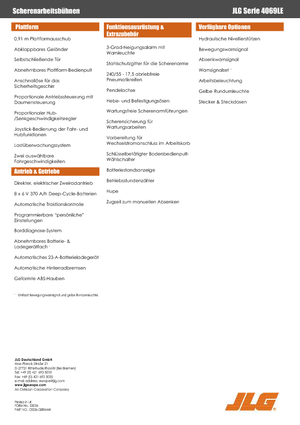 Wheeled scissor lifts JLG 4069LE