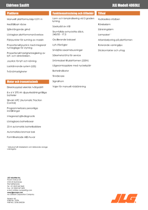 Wheeled scissor lifts JLG 4069LE