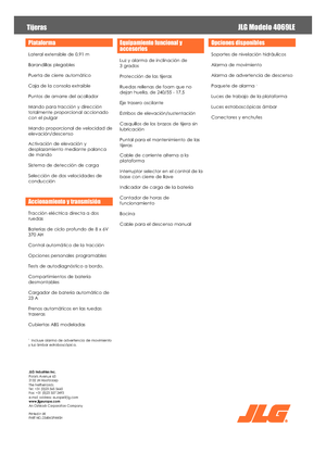 Wheeled scissor lifts JLG 4069LE