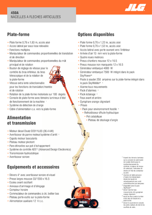 Wheeled Articulating Boom Lifts JLG 450A Serie II