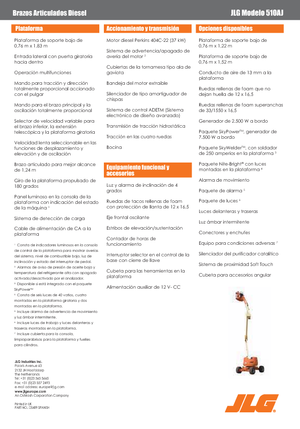 Wheeled Articulating Boom Lifts JLG 510 AJ