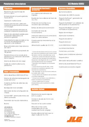 Wheeled Telescopic Boom Lifts JLG 660 SJ