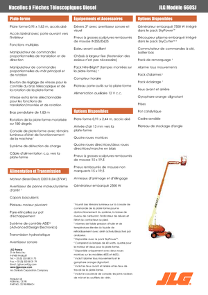 Wheeled Telescopic Boom Lifts JLG 660 SJ