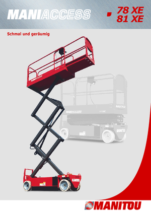 Wheeled scissor lifts Manitou 78 XE