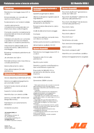 Wheeled Articulating Boom Lifts JLG 800AJ