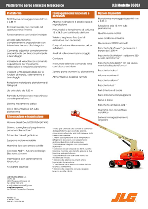 Wheeled Telescopic Boom Lifts JLG 860SJ