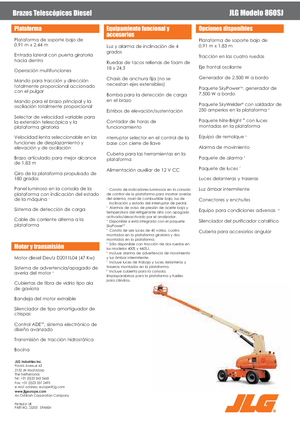 Wheeled Telescopic Boom Lifts JLG 860SJ