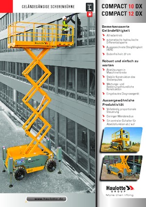 Wheeled scissor lifts Haulotte Compact 10 DX