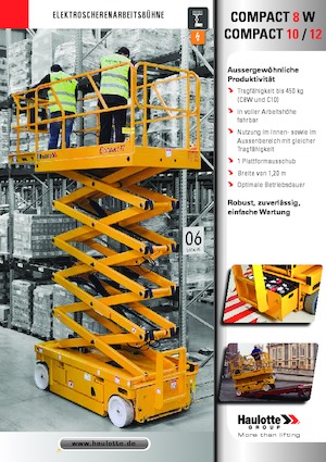 Wheeled scissor lifts Haulotte Compact 12