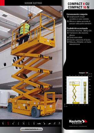 Tekerlekli makas asansörleri Haulotte Compact 10N