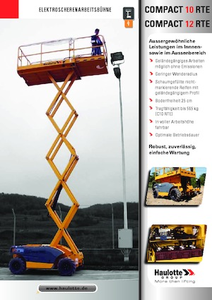 Wheeled scissor lifts Haulotte Compact 12 RTE