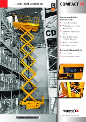 Wheeled scissor lifts Haulotte Compact 14