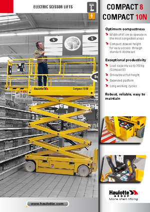Tekerlekli makas asansörleri Haulotte Compact 10N