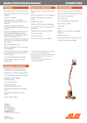 Tekerlekli Mafsall Bomlu Asansörler JLG E300AJ