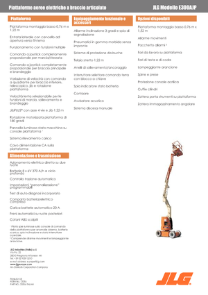 Wheeled Articulating Boom Lifts JLG E300AJP