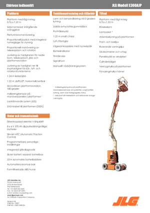 Wheeled Articulating Boom Lifts JLG E300AJP