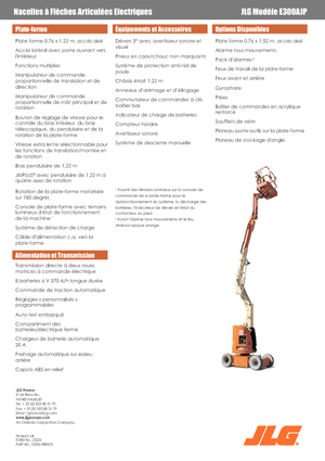 Wheeled Articulating Boom Lifts JLG E300AJP
