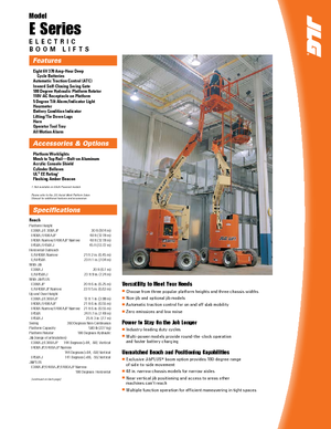 Wheeled Articulating Boom Lifts JLG E300AJP