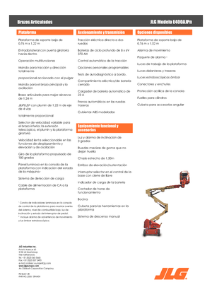 Wheeled Articulating Boom Lifts JLG E400AJPN