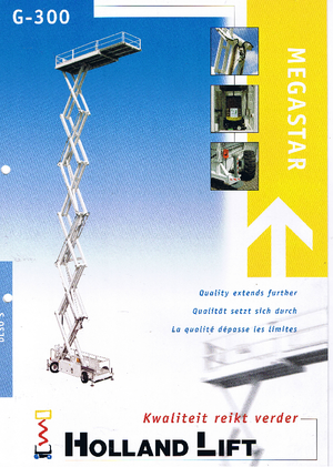 Wheeled scissor lifts Holland-Lift G 300 DL 30 S