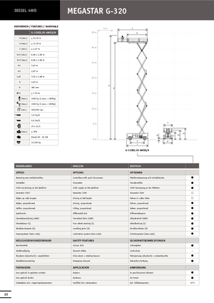 Wheeled scissor lifts Holland-Lift G 320 EL 30 4WD S/N