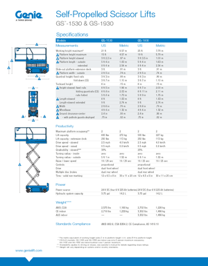 Wheeled scissor lifts Genie GS-1930 Hydraulic