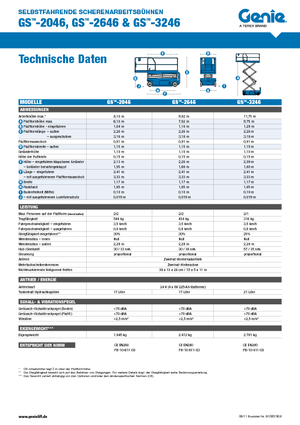 Wheeled scissor lifts Genie GS-2646