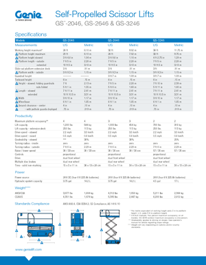 Wheeled scissor lifts Genie GS-2646