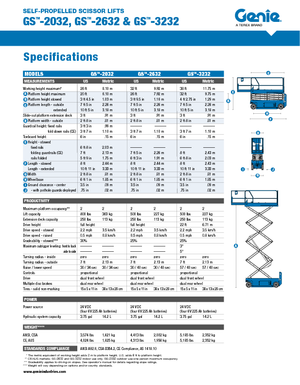 Wheeled scissor lifts Genie GS-2632