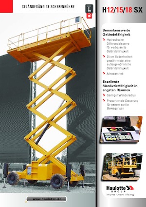 Wheeled scissor lifts Haulotte H18 SX