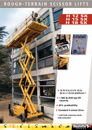 Wheeled scissor lifts Haulotte H18 SX