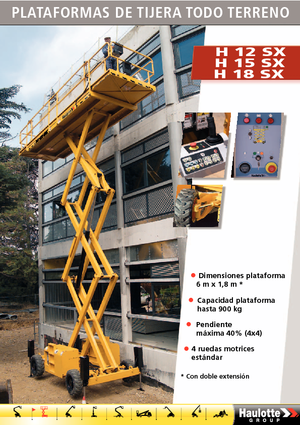 Wheeled scissor lifts Haulotte H18 SX