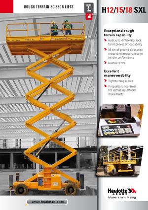 Tekerlekli makas asansörleri Haulotte H18 SXL