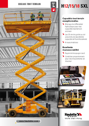 Wheeled scissor lifts Haulotte H18 SXL