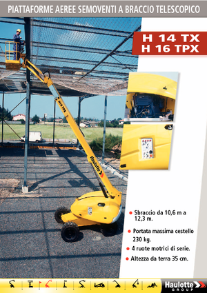 Wheeled Telescopic Boom Lifts Haulotte H16 TPX