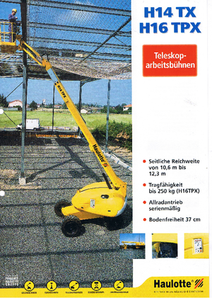 Wheeled Telescopic Boom Lifts Haulotte H 16 TPX