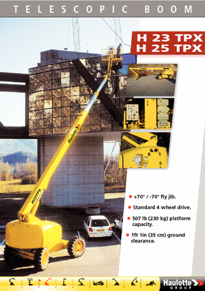 Wheeled Telescopic Boom Lifts Haulotte H 23 TPX