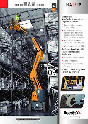 Wheeled Articulating Boom Lifts Haulotte HA12 IP