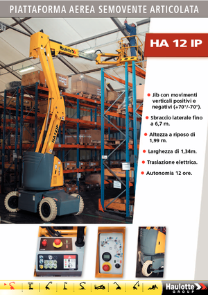 Wheeled Articulating Boom Lifts Haulotte HA12 IP