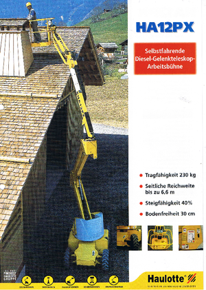 Wheeled Articulating Boom Lifts Haulotte HA 12 PX