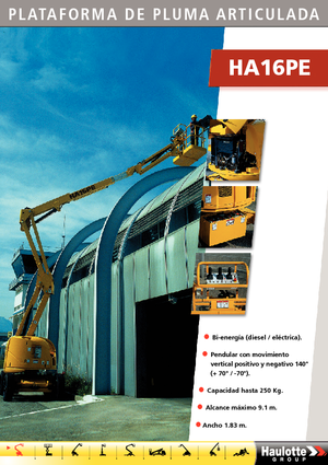 Wheeled Articulating Boom Lifts Haulotte HA 16 PE