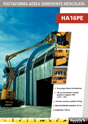 Tekerlekli Mafsall Bomlu Asansörler Haulotte HA 16 PE